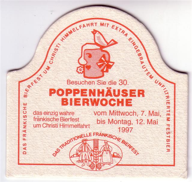 poppenhausen sw-by werner bierwoche 6b (sofo190-bierwoche 1997-rot) 